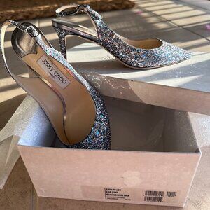 Jimmy Choo Erin 60 Bubblegum Mix heels size 39